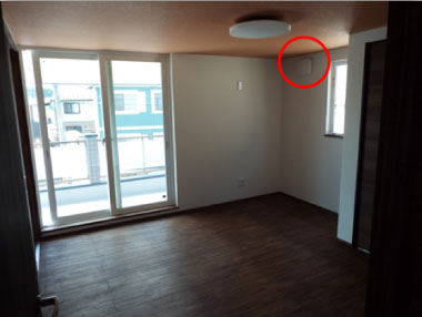 せせらぎ付きの部屋