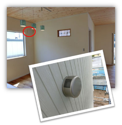 せせらぎ付きの部屋。外のフードも表示されています